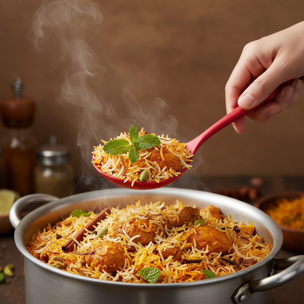 Long Handle Silicone Colander - Non-Stick Cooking Strainer Spoon