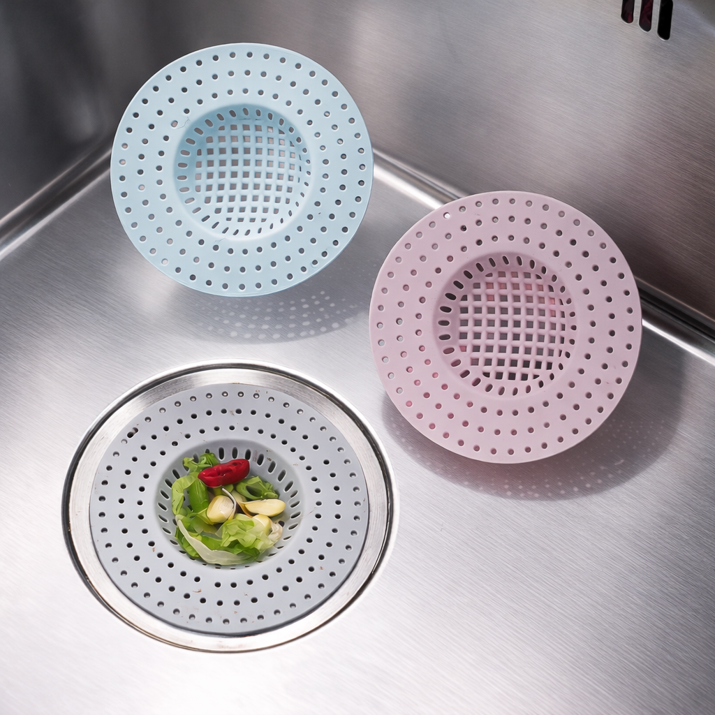Plastic Kitchen Sink Strainer & Bathroom Hair Catcher