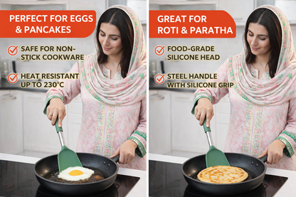 Silicone Turner Spatula for Frying and Cooking