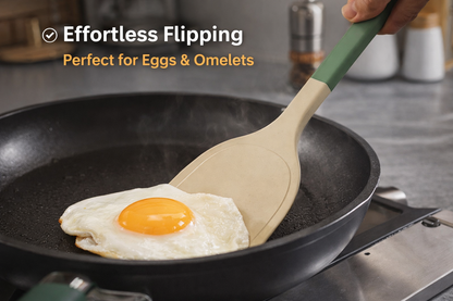 Premium Quality Silicone Spatula Turner Heat Resistant Non-Stick Cooking Turner