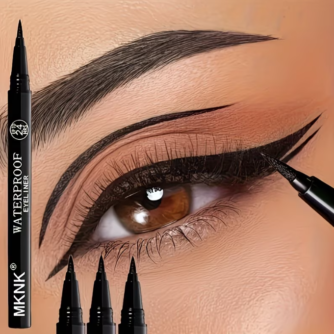 MNKNK Waterproof Liquid Eyeliner Pen - 24H Long Lasting, Smudge Proof, Quick Dry