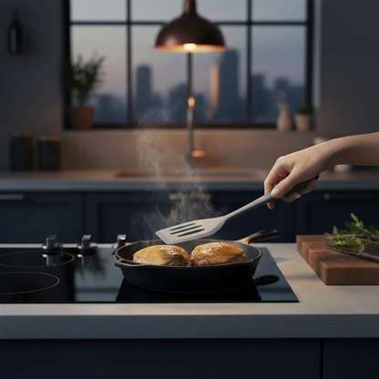 Blue Slotted Spatula Heat-Resistant