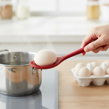 BPA- Free Silicone Slotted Spoon - For Frying & Draining