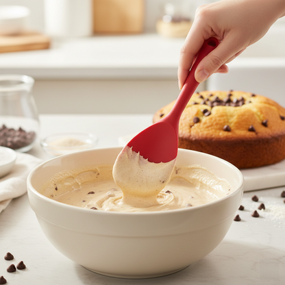 Silicone Rice Spoon Heat Resistant Non-Stick Rice Paddle Cooking Spatula Kitchen Utensil