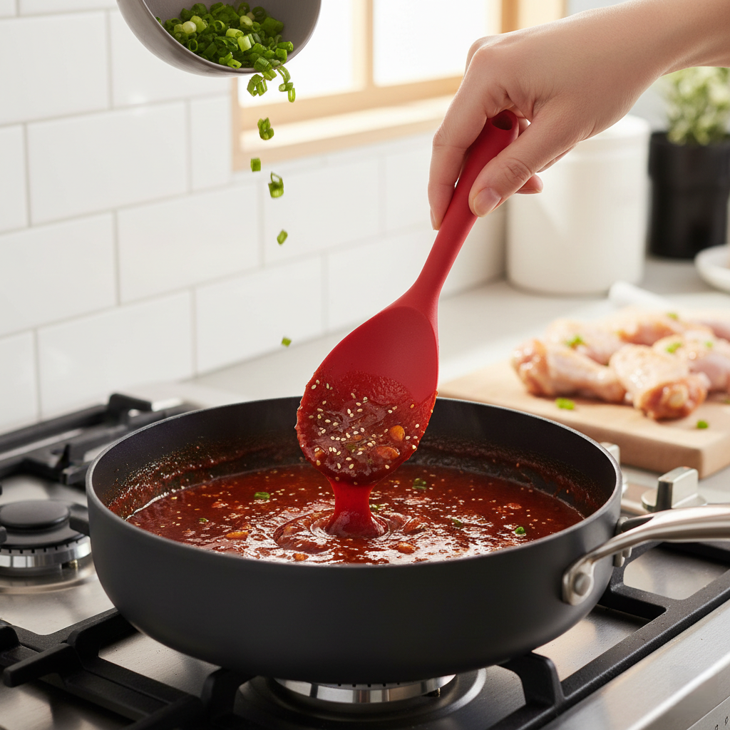 Silicone Rice Spoon Heat Resistant Non-Stick Rice Paddle Cooking Spatula Kitchen Utensil