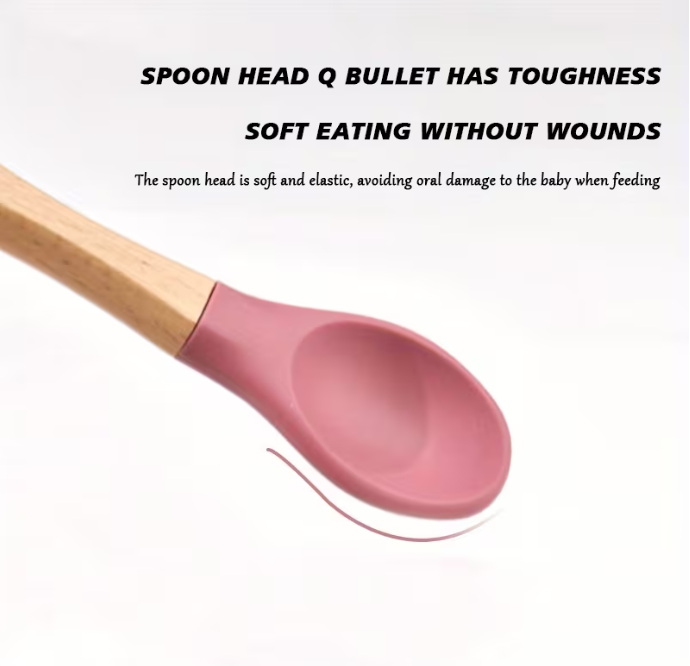 Easy Grip Soft Silicone Baby Spoon & Fork Set