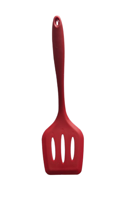 Premium Heat-Resistant Silicone Slotted Turner Spatula