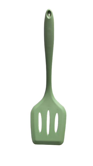 Premium Heat-Resistant Silicone Slotted Turner Spatula