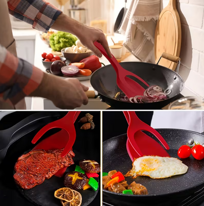 2-in-1 Nylon Egg & Steak Spatula - Heat Resistant Non-Stick Turner