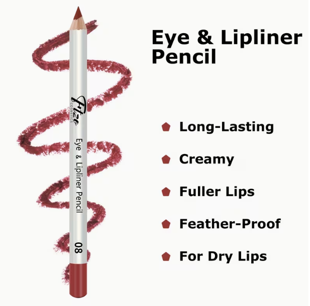 FTZO 12-Color Lip Liner Pencil Set – Matte Long Lasting Waterproof Lip Contour & Lipstick Pencil (Outline + Fill Dual Use)