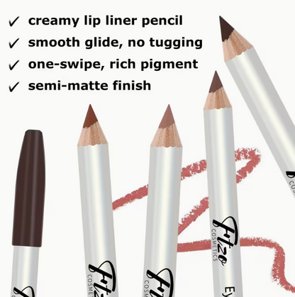 FTZO 12-Color Lip Liner Pencil Set – Matte Long Lasting Waterproof Lip Contour & Lipstick Pencil (Outline + Fill Dual Use)