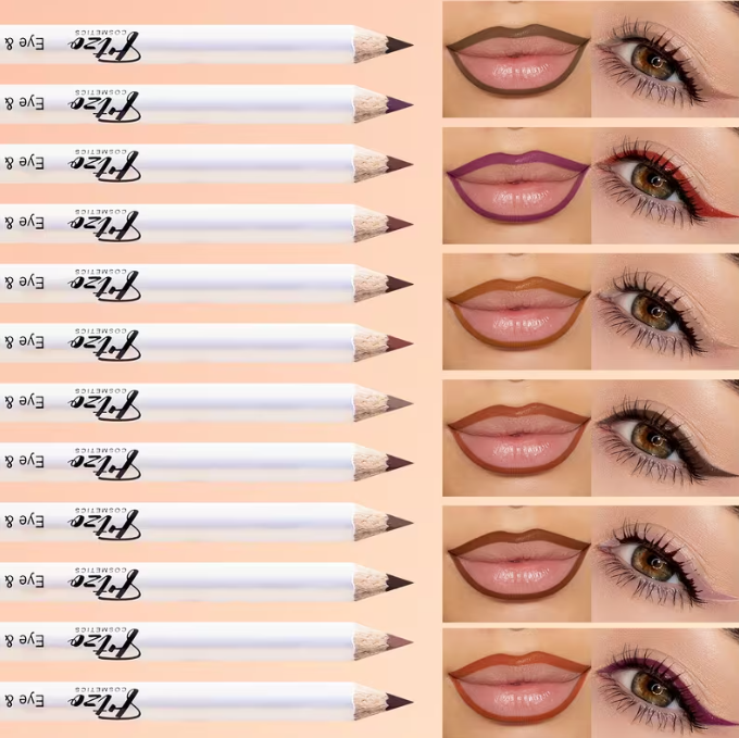 FTZO 12-Color Lip Liner Pencil Set – Matte Long Lasting Waterproof Lip Contour & Lipstick Pencil (Outline + Fill Dual Use)