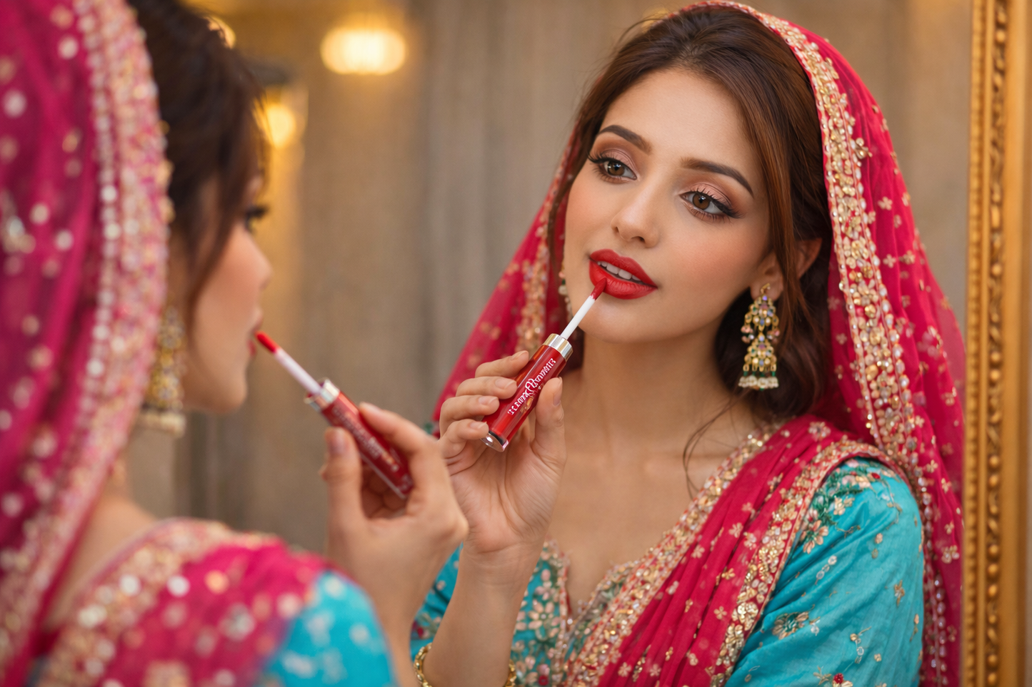 Dragon Ranee Matte Liquid Lipstick Set of 3 – Long Lasting Waterproof Lip Gloss Kit - Pink and Brown