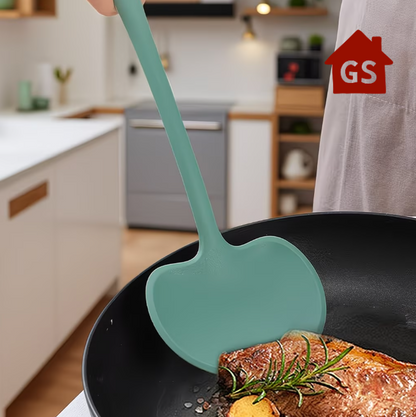 Premium Silicone Mushroom Style Cooking Spoon - 13 Inch BPA Free Kitchen Utensil for Cooking, Mixing & Serving