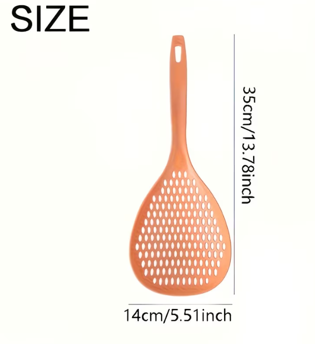 Household Noodle Scoop, Large Strainer Spoon for Noodles, Dumplings, and Wontons