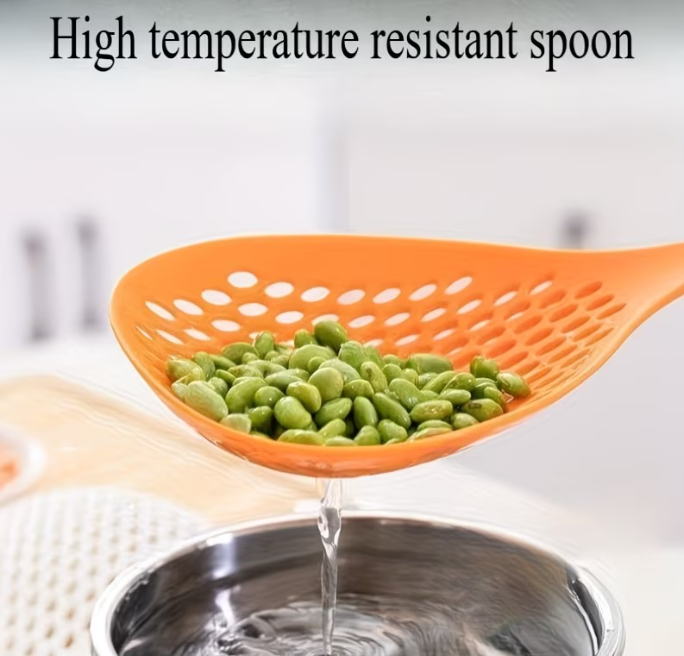 Household Noodle Scoop, Large Strainer Spoon for Noodles, Dumplings, and Wontons