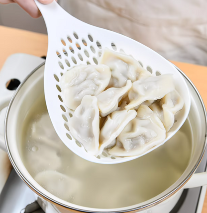 Household Noodle Scoop, Large Strainer Spoon for Noodles, Dumplings, and Wontons