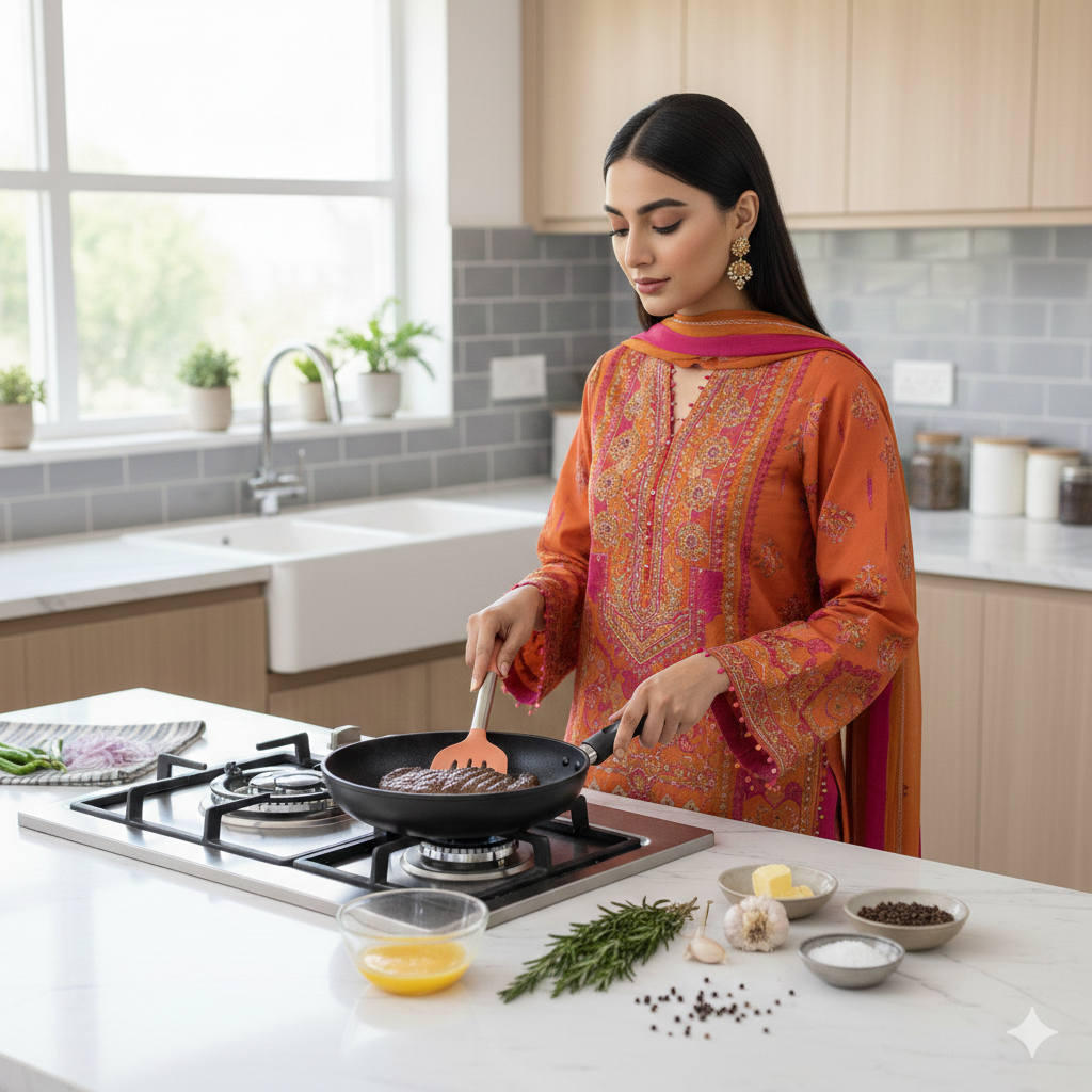 Silicone Spatula Turner with Stainless Steel Handle & Silicone Grip