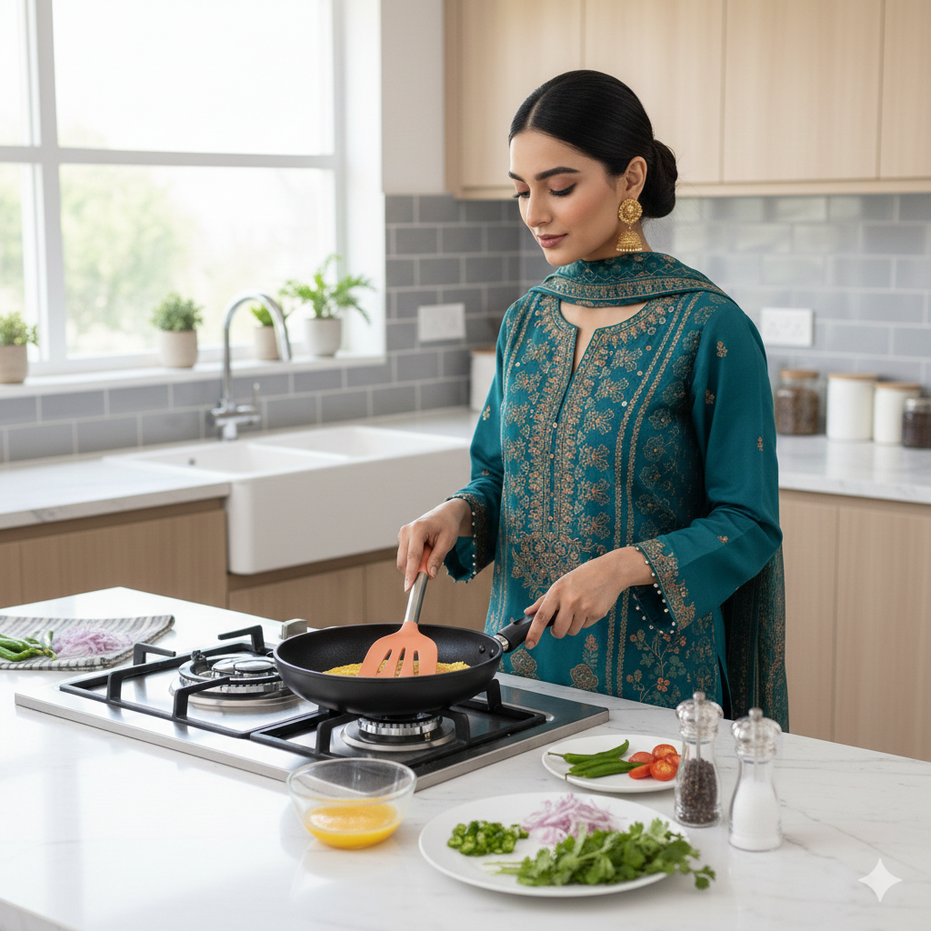 Silicone Spatula Turner with Stainless Steel Handle & Silicone Grip