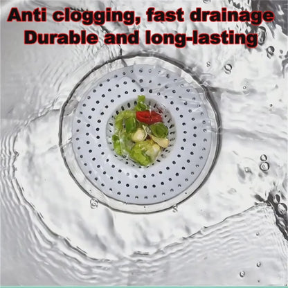 Plastic Kitchen Sink Strainer & Bathroom Hair Catcher