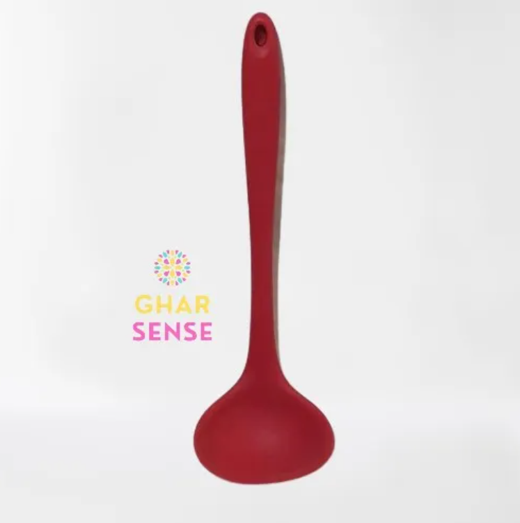 Silicone Spoon, Silicone Deep Soup Spoon, Heat Resistant Non-Stick Cooking Spoon