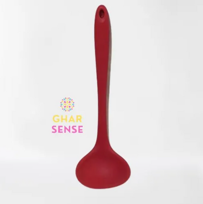 Silicone Spoon, Silicone Deep Soup Spoon, Heat Resistant Non-Stick Cooking Spoon