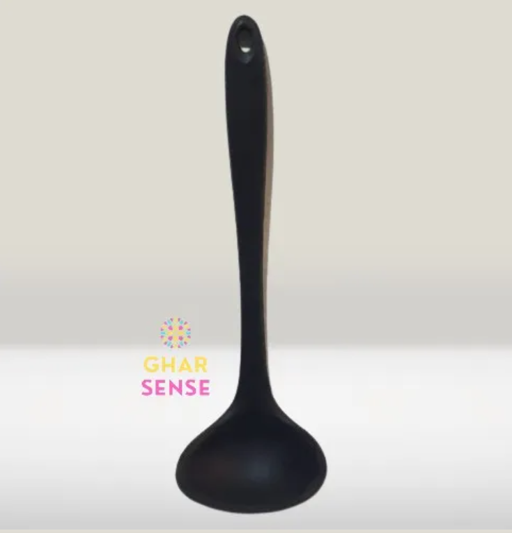 Silicone Spoon, Silicone Deep Soup Spoon, Heat Resistant Non-Stick Cooking Spoon