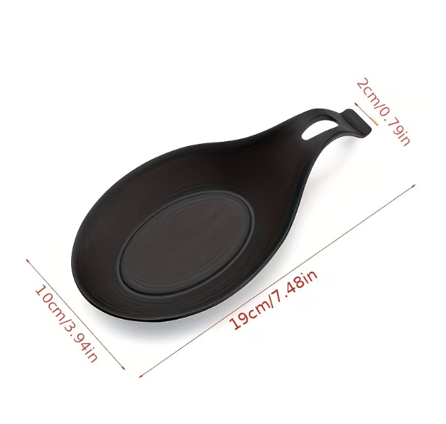 Heat-Resistant Silicone Spoon Holder Fork Spatula Rack Shelf Organizer