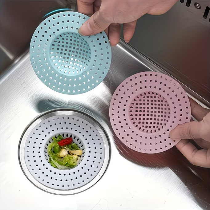 Plastic Kitchen Sink Strainer & Bathroom Hair Catcher